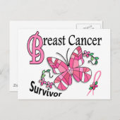 生存者6の乳癌 ポストカード (正面/裏面)