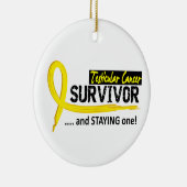 生存者8の睾丸癌 セラミックオーナメント (右)