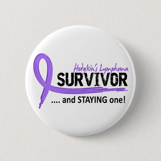 生存者8のHodgkinのリンパ腫 缶バッジ (正面)