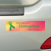 "生存者"のGastroschisisの娘のバンパーステッカー バンパーステッカー (車上)