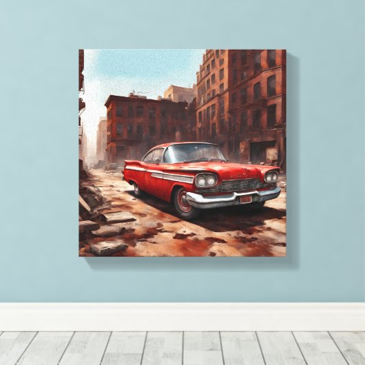 生存者 キャンバスプリント (インサイチュ (ウッドフロア))