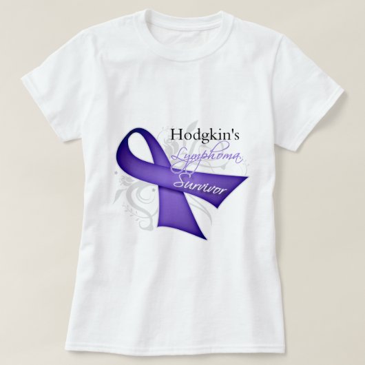 生存者-ホジキンリンパ腫 Tシャツ (デザイン正面)