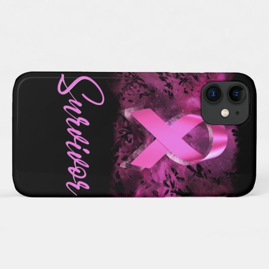 生存者、乳がん認識度を支持 Case-Mate iPhoneケース (裏面(横))