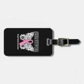 生存者-乳癌の蝶 ラゲッジタグ (正面横)