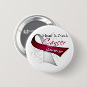 生存者 – 頭頸部がん 缶バッジ (正面&裏面)