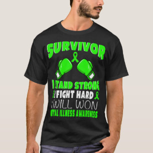 生存者I戦懸命精神病認識度 Tシャツ
