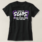 生存者Pulの家庭内暴力認識度引用文 Tシャツ (デザイン正面)