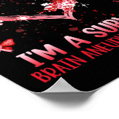 生存脳動脈瘤認識度ブルゴーニュハート ポスター (角)