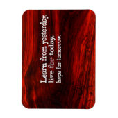 「生学活、希望」引用文フレキシブル感動的 マグネット (縦)