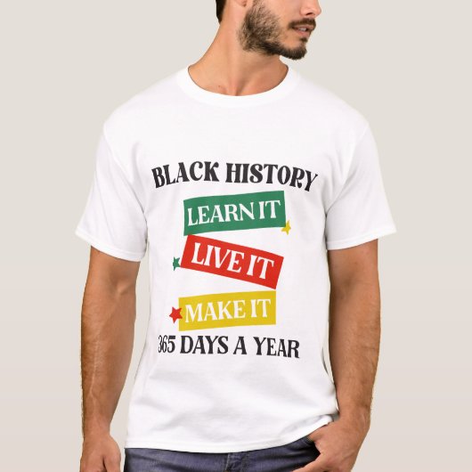生学活It Make It - Black History Month Tシャツ (正面)