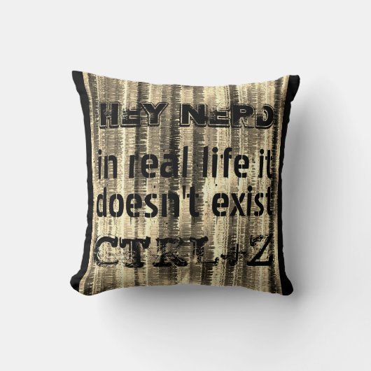 生実在活に元に戻す、おたくのバージョン – ストライプ クッション (正面)