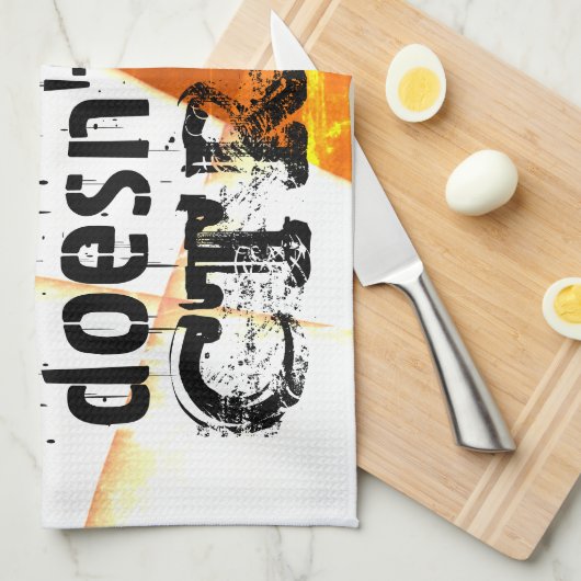 生実在活は元に戻さない、おたくバージョン – オレンジ キッチンタオル (四つ折り)