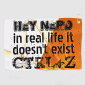 生実在活は元に戻さない、おたくバージョン – オレンジ ゴルフタオル (横)