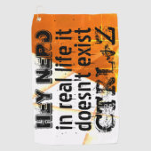 生実在活は元に戻さない、おたくバージョン – オレンジ ゴルフタオル (正面)