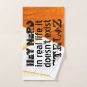 生実在活は元に戻さない、おたくバージョン – オレンジ バスタオルセット (ハンドタオル)