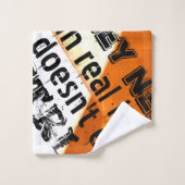 生実在活は元に戻さない、おたくバージョン – オレンジ バスタオルセット (ウォッシュタオル)