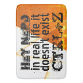 生実在活は元に戻さない、おたくバージョン – オレンジ バスマット (正面縦)