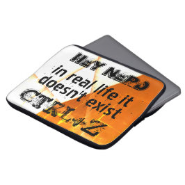 生実在活は元に戻さない、おたくバージョン – オレンジ ラップトップスリーブ