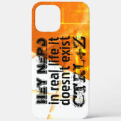 生実在活は元に戻さない、おたくバージョン – オレンジ Case-Mate iPhoneケース (裏面)