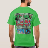 生実在活は元に戻さない、おたくバージョン、緑 Tシャツ (裏面)
