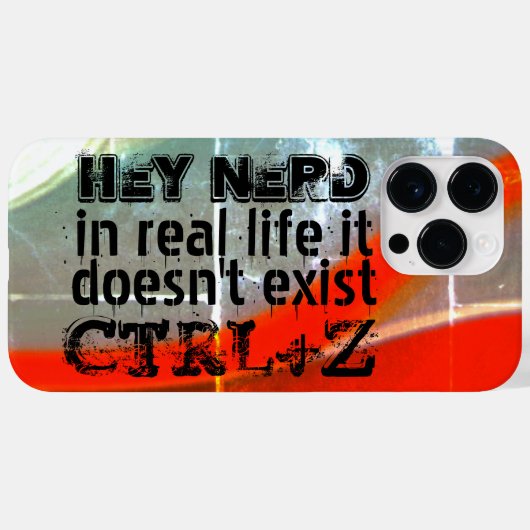 生実在活は元に戻さない、おたくバージョン – 赤… Case-Mate iPhoneケース (裏面 (横))