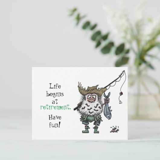 生実在活は退職で始まるおもしろい- ポストカード (スタンド正面)