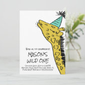 生後1年のキリン動物園ワイルドパーティー招待状 招待状 (スタンド正面)