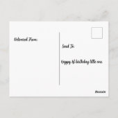 生後1年の赤ちゃん力士 ポストカード (裏面)