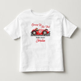 生後2歳のレースカー・パーティー トドラーTシャツ