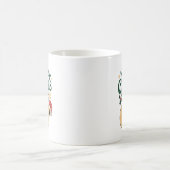 生徒が言う6-7 67シックスセブン面白い先生クリスマス コーヒーマグカップ (中央)