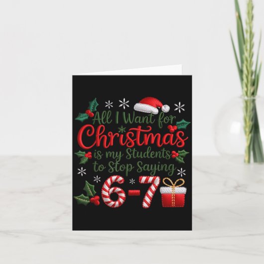 生徒が言う6-7 67 六 七 面白い先生たち チャンネル カード (正面)