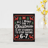 生徒が言う6-7 67 六 七 面白い先生クリ カード (黄色い花)