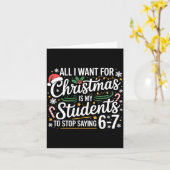 生徒たち 6-7 67 ロク ナナ 面白い先生 クリ カード (黄色い花)