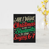 生徒たち 6-7 67 六 七 面白い先生 クリ カード (黄色い花)