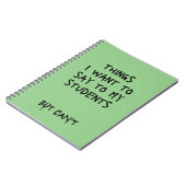 生徒に言いたいが聞き取れないこと ノートブック (左側)