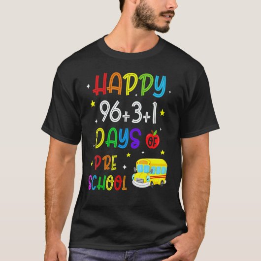 生徒のためのプリスクール100日間 数学の公式 & Tシャツ (正面)