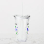 生徒の先生を怖がらせおもしろいてはいけない アクリルタンブラー (右)