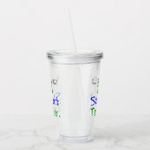 生徒の先生を怖がらせおもしろいてはいけない アクリルタンブラー (左)