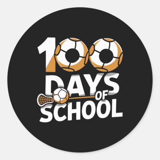 生徒の学校先生子供100日の学校Lac ラウンドシール (正面)