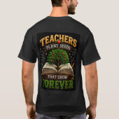🌱 生徒の成長を支える先生へのギフト 🍎 Tシャツ (裏面)