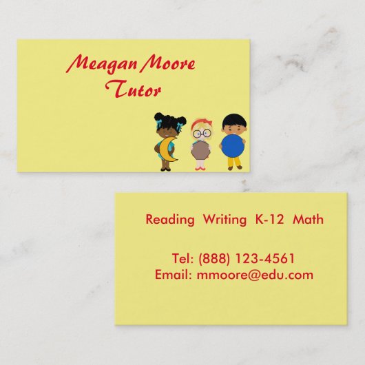 生徒の指導 名刺 (正面/裏面)