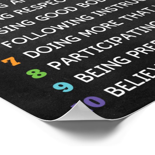 生徒の教室のポスター素晴らしになること10 ポスター (角)