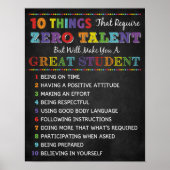 生徒の教室のポスター素晴らしになること10 ポスター (正面)