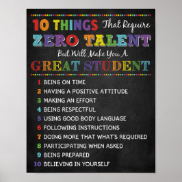 生徒の教室のポスター素晴らしになること10 ポスター