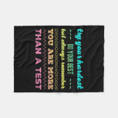 生徒の日最高の2 フリースブランケット (正面(横))