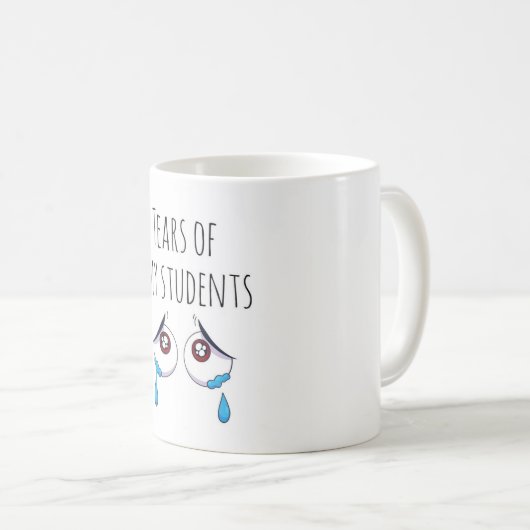 生徒の涙のプレゼントおもしろい先生 コーヒーマグカップ (正面右)