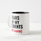 生徒の涙はひどいおもしろい先生 ツートーンマグカップ (正面左)