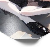 生徒は黒い服を着ている フォトプリント (角)