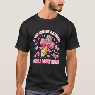 生徒をください、愛します 可愛い紅茶 Tシャツ