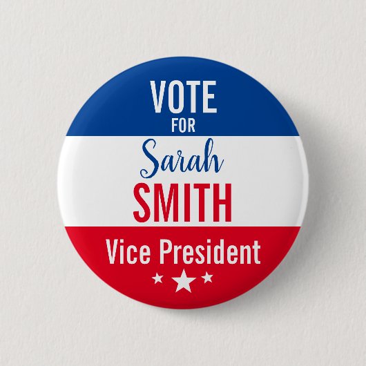 生徒会の選挙投票ボタン 缶バッジ (正面)